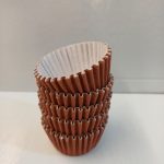 Molde para mini cupcakes marrón 5x2,5x3,5cm E