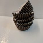 Molde para mini cupcakes negro de 5 x 2,5 x 3,5 cm (paquete de 5)