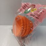 Molde para mini cupcakes de color naranja, paquete de 5 x 2,5 x 3,5 cm.