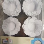 Molde de Papel Margarita Blanca 50 unidades.