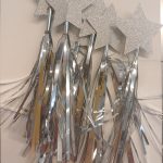 Paraguas Estrella Dorado/Plateado 6 Piezas 16,8 cm