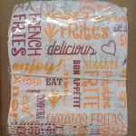 Bolsa para comida frita 12x12cm Paquete 250