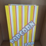 Bolsa de palomitas de maíz 20,5 x 10,5 x 6 cm, paquete de 25