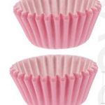 Molde de papel para cupcakes rosa, 11 x 3 x 5 cm, paquete de 60