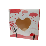 Caja de cartón (inclinada) Amando con corazón