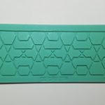 Molde de silicona con textura geométrica