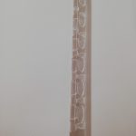 Rotulador acrílico redondo/ovalado de 29 x 2 pulgadas