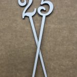 Topper MDF 25 años 16cm