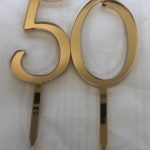 Adorno para número 50.º aniversario de bodas de oro (10 x 1)