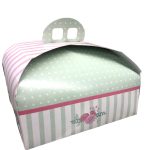 Caja de cartón con asa de ágata 23x23x14cm