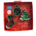 Cortador de árbol de Navidad/bota/bola (3 piezas)