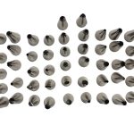 Juego de boquillas de acero inoxidable 48 piezas.