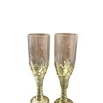 Copa flauta PP dorada 11cm 2 piezas