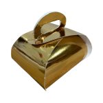 Caja de metal dorado con asa 110x75x50mm