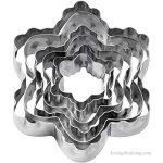 Juego de 6 cortadores de flores de fritilaria