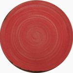 Plato de porcelana Costa Verde Roja 32cm
