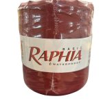 Rollo de rafia navideña roja de 200 m