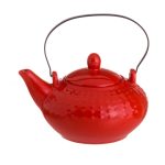 Tetera roja con filtro 600ml