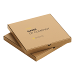Caja de pizza con logotipo