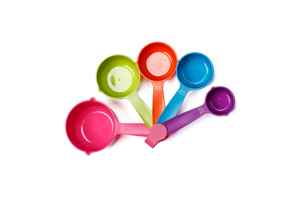 La medición ABS mide 30/60/80/12/250ml Set. 5