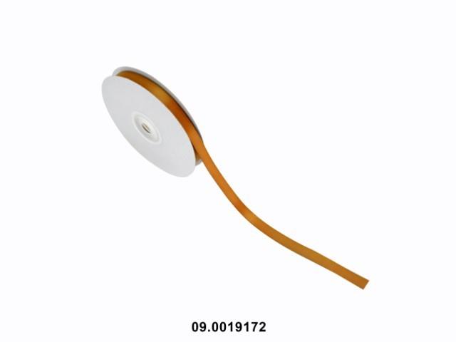 Cinta de raso marrón dorado 9MM X 25M