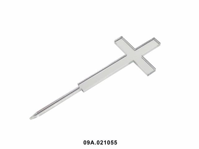 Cruz Topper Acrílico Dorado 12x4.5cm