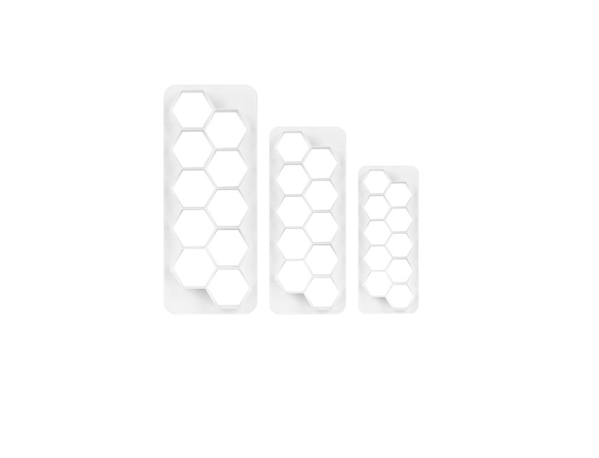 Cortador de hexágono geométrico 3 piezas