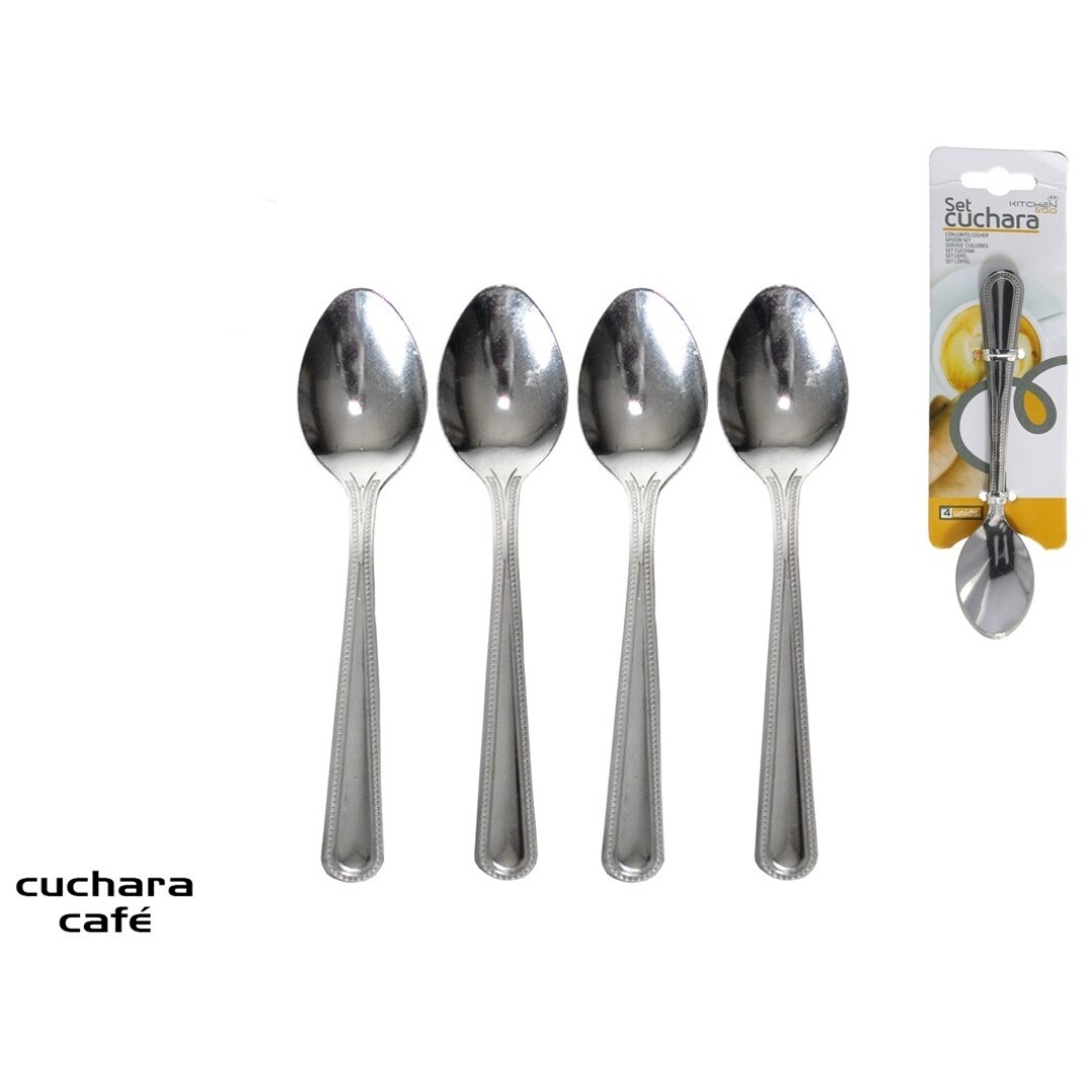 Cuchara de café 11X 2 X 2Cm Juego de 4