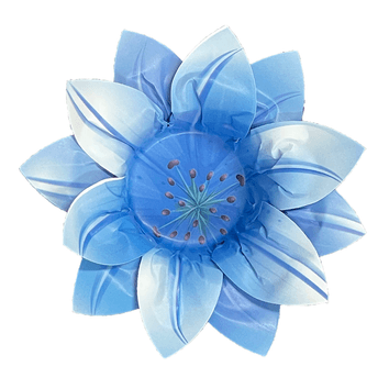 Forma de papel azul LILY Ø 3,5 cm Caja de 25