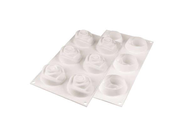 Molde de Silicona Rosa 145 (6 Cavidades)