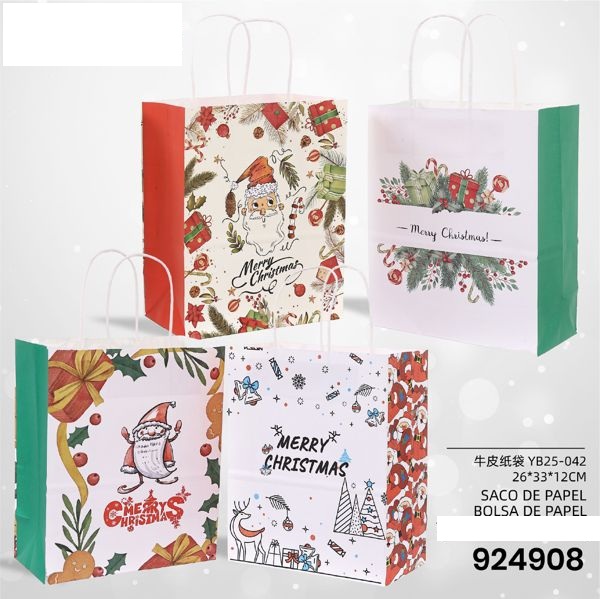 MERRY Christmas Bolsa de papel 22x27x11cm