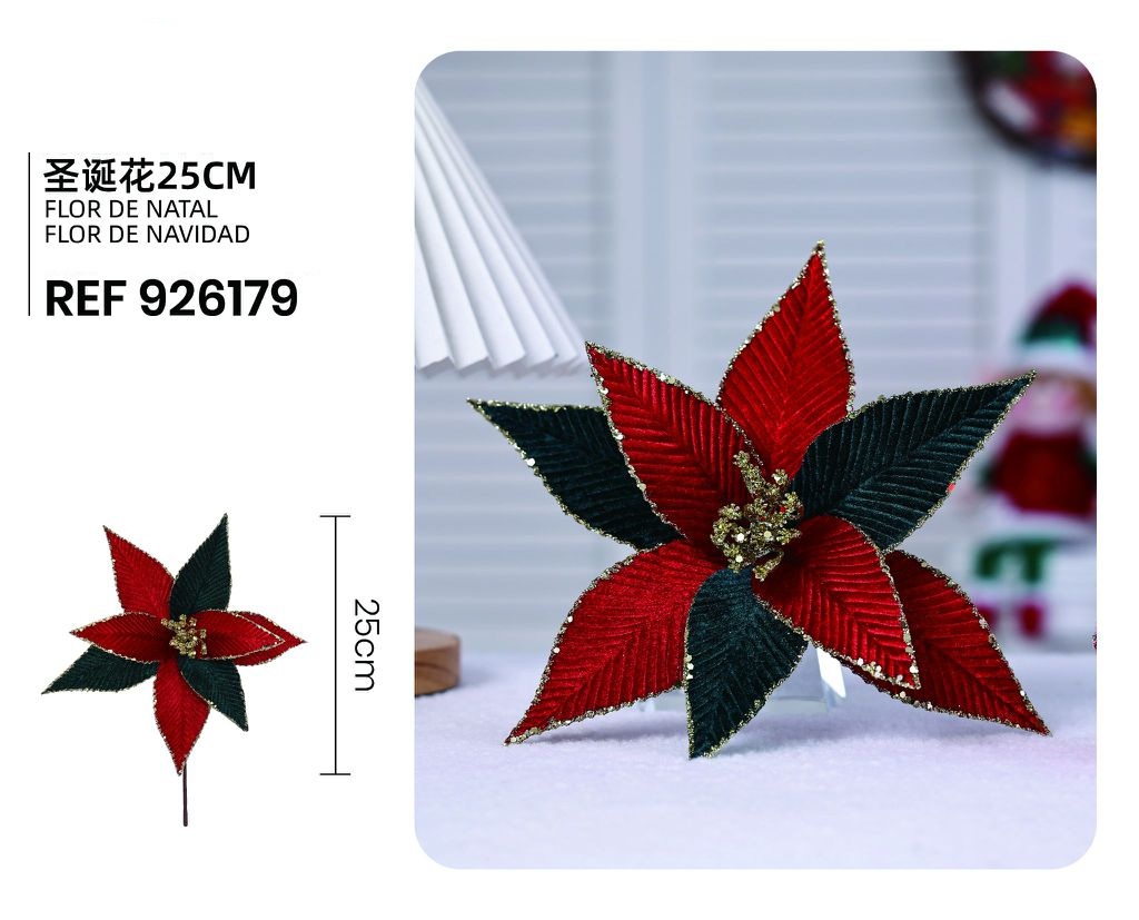 Flor de Navidad 25cm