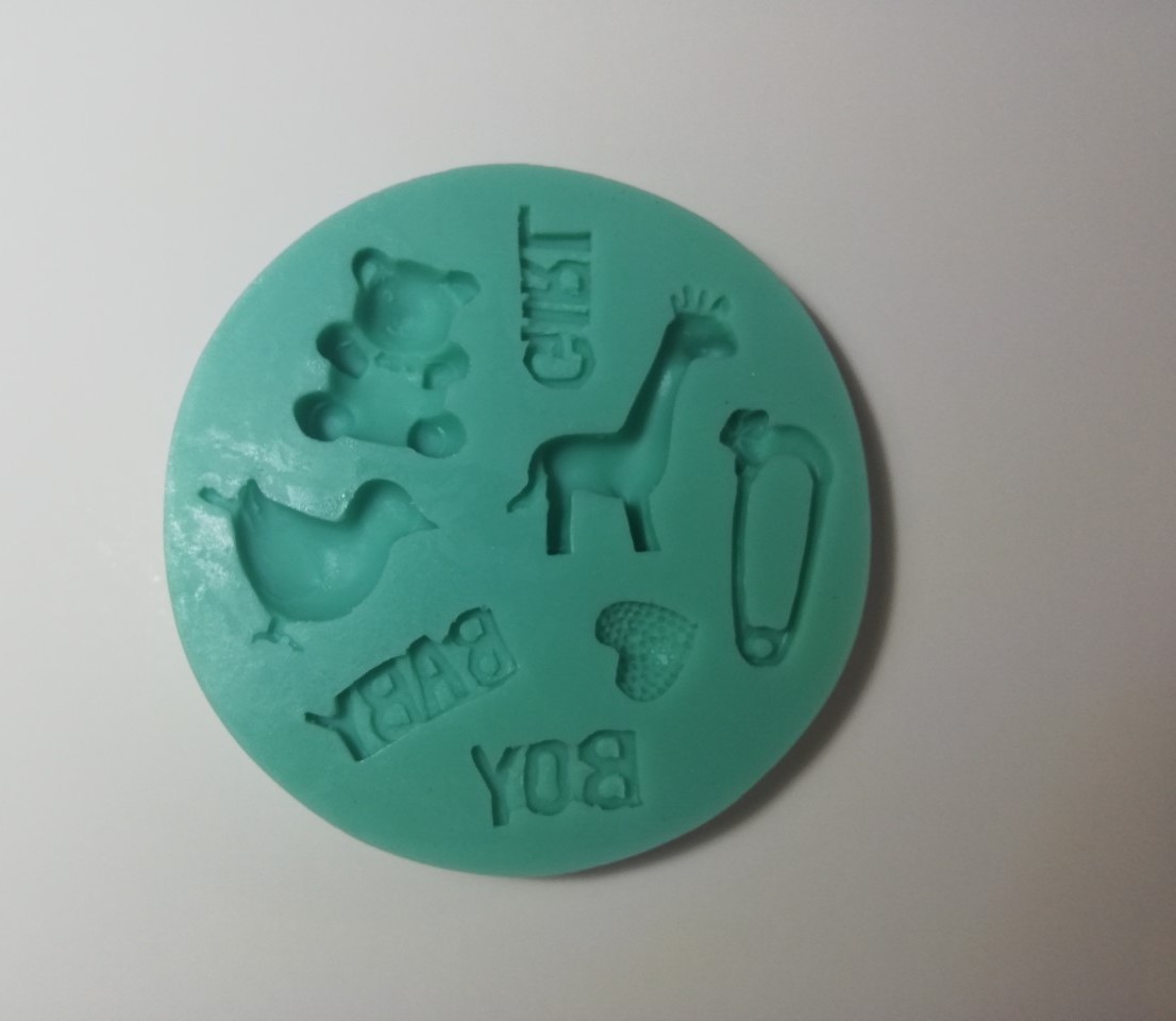 Molde de silicona motivos de bebé