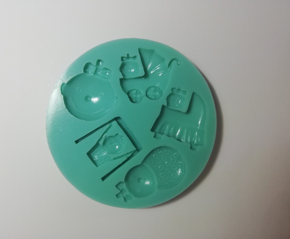 Molde de silicona motivos de bebé